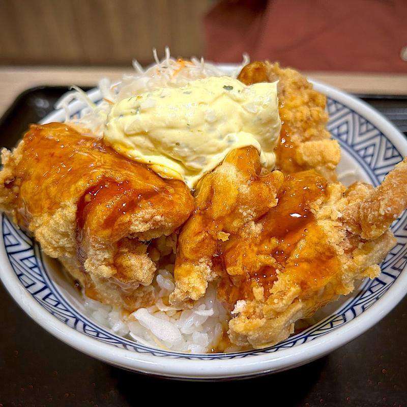 タルタル南蛮から揚げ丼(吉野家 仙台河原町店 )