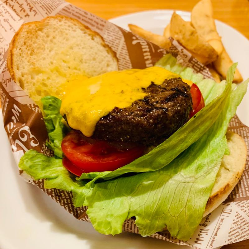 炭焼きチーズバーガー(さわやか　浜松遠鉄店)