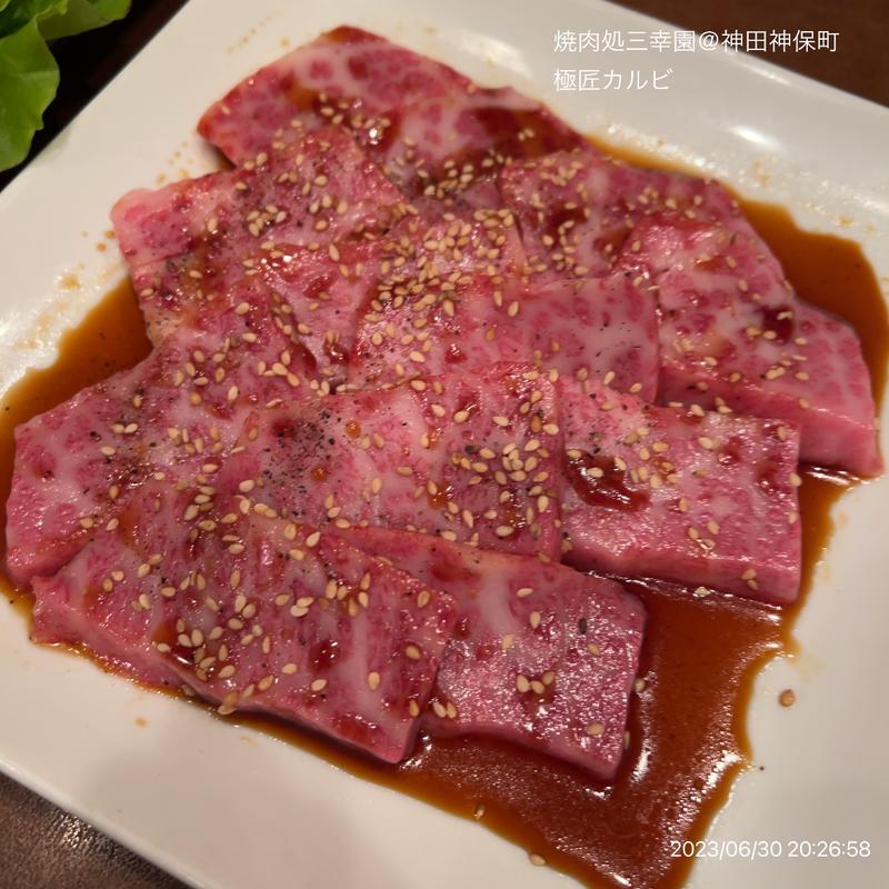 極匠カルビ(焼肉処 三幸園 （ヤキニクドコロサンコウエン）)
