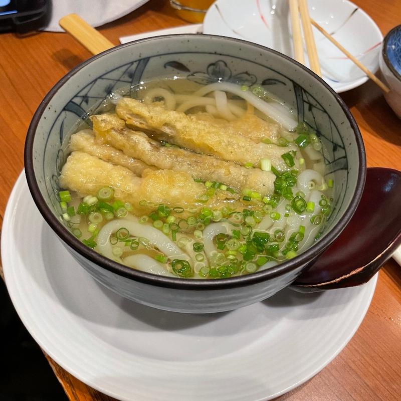 ごぼ天うどん温(九州料理 博多花串 栄錦店)