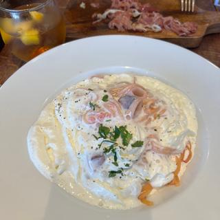 タラコとヤリイカのパスタ(パステルカフェ 上野マルイ店)