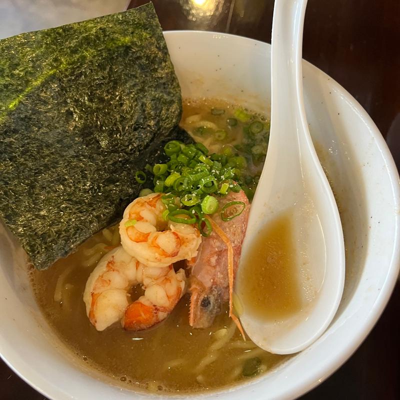 えびラーメン　こく旨味噌味(浜焼き 牡蠣小屋寿司酒場 磯はん)
