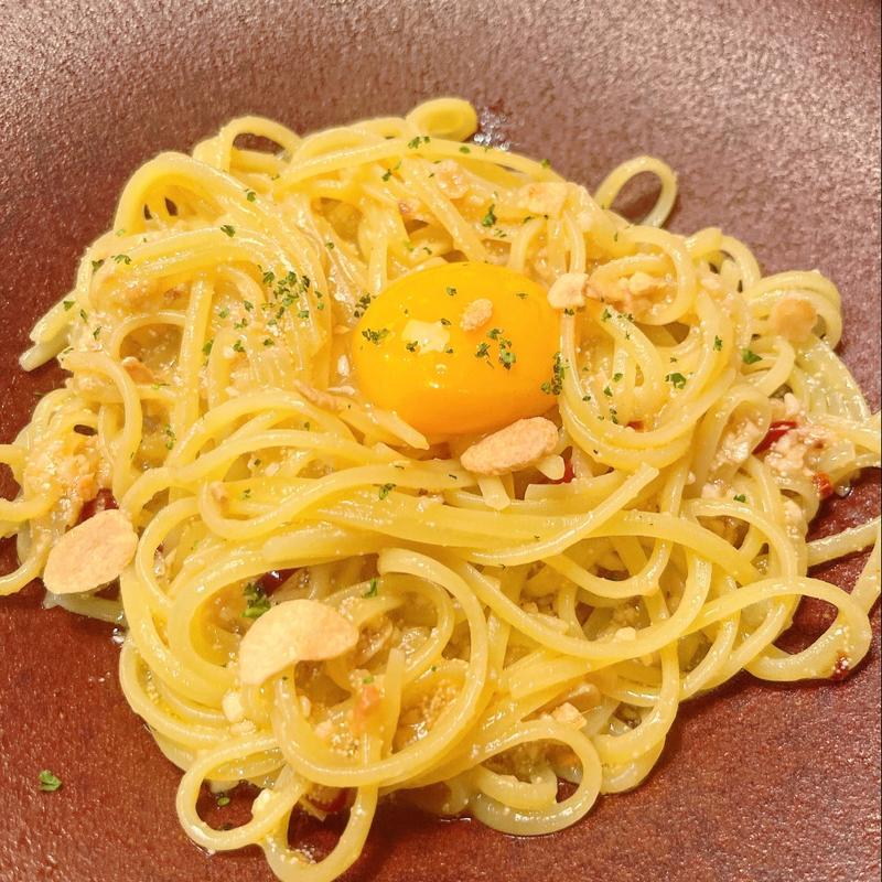 明太子のスパイシーペペロンチーノ(スパ金)