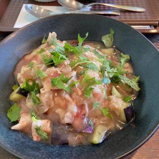 豚肉もナスの梅しそあんかけご飯(SOUP CAFE Daily Spoon （スープカフェ デイリースプーン）)