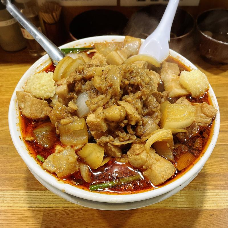 辛いスタ満ソバ(元祖スタミナ満点らーめんすず鬼赤坂店)