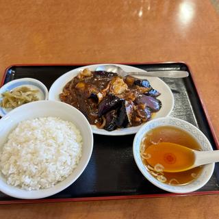 ナス味噌炒め定食(清和楼)