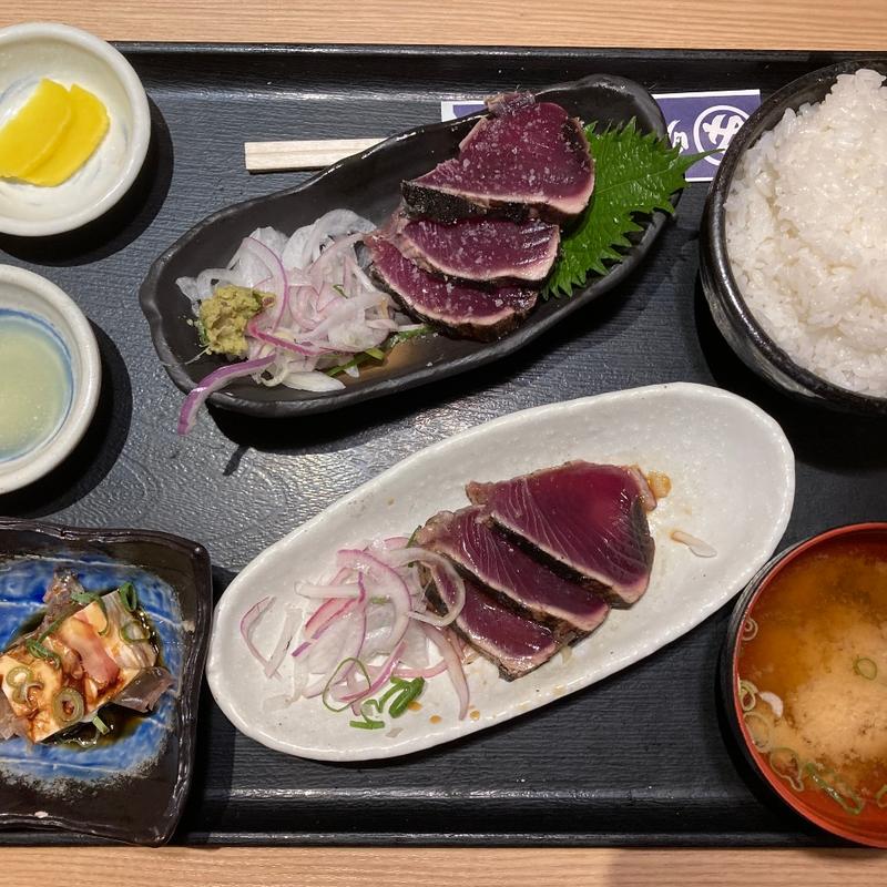 これやき定食(藁焼き鰹たたき明神丸 竹橋パレスサイドビル店)