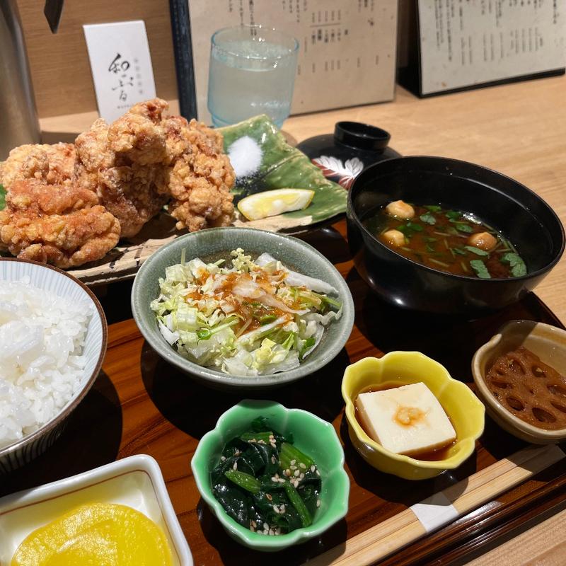 若鶏の塩竜田揚げ定食(和っぷる )