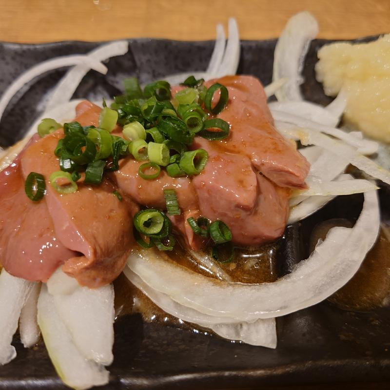 牛レバ刺し 低温調理(アカマル屋 新小岩店)