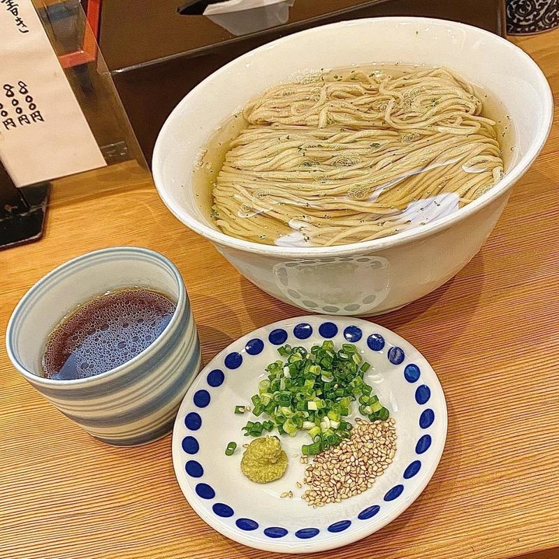とろとろ昆布水のざるラーメン 大(らーめん工房 麺作)