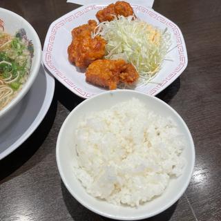 ラーメン(並)+カラアゲ定食(来来亭 久御山店 )