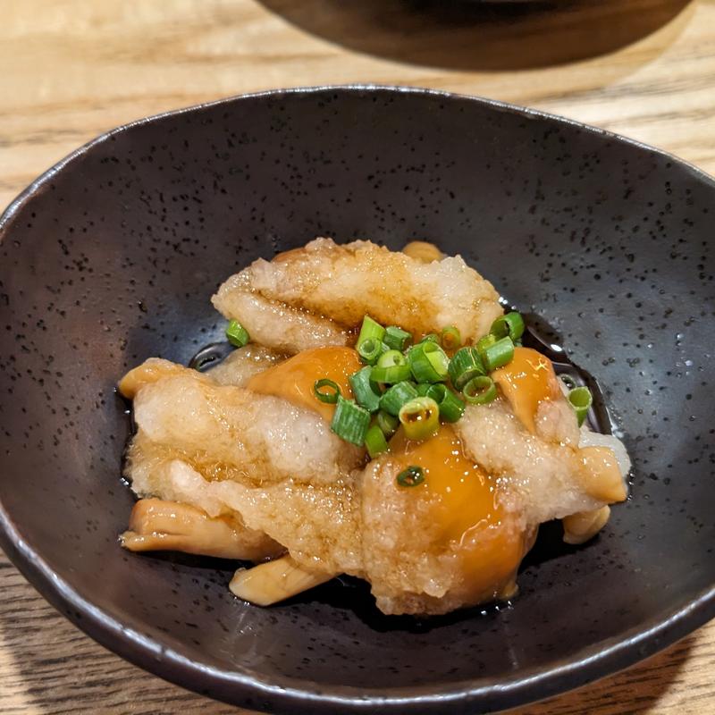 お通し(炭焼焼鳥ひのてつ小川町店 from San Diego)