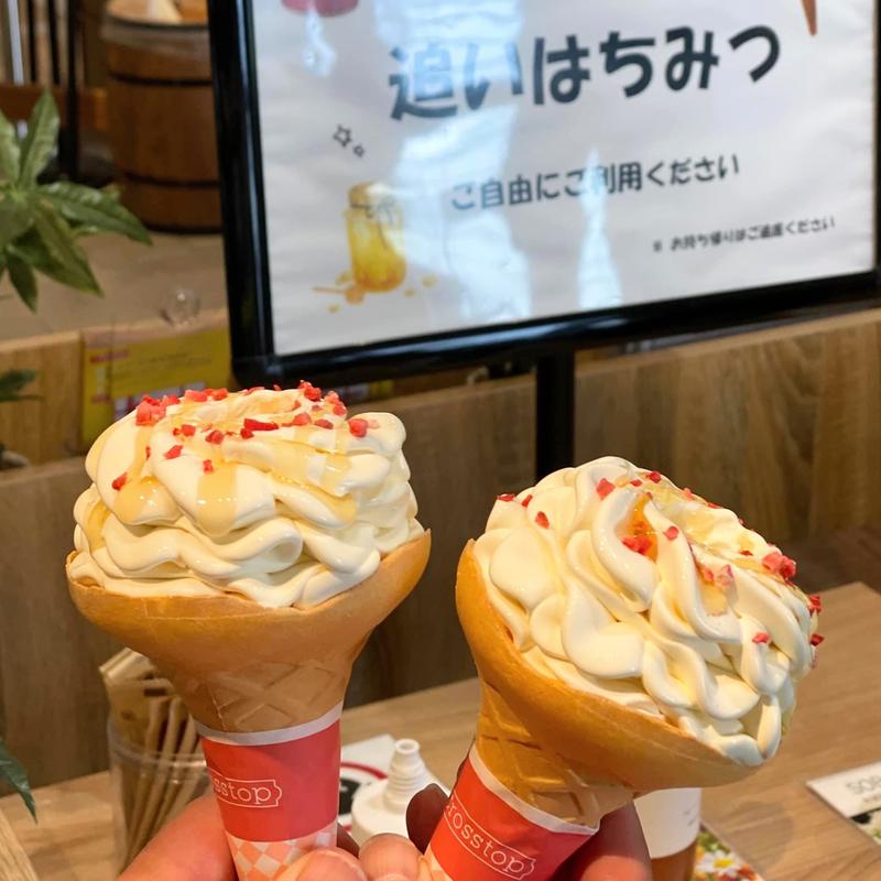 はちみつソフトクリーム(はちみつとミードのはちみつ工房)