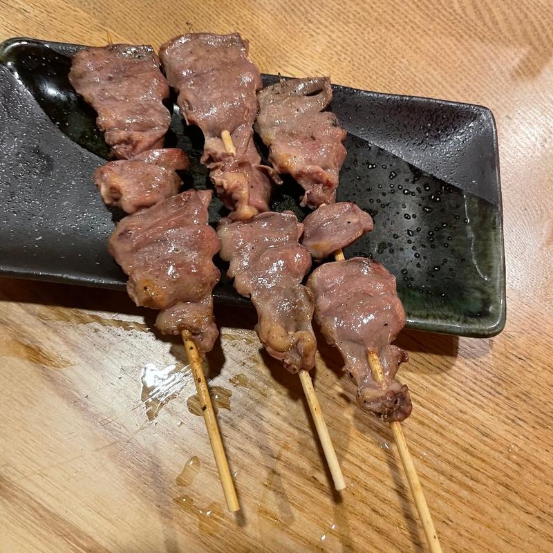 大山鶏ハツ（1本）(炭焼焼鳥ひのてつ小川町店 from San Diego)