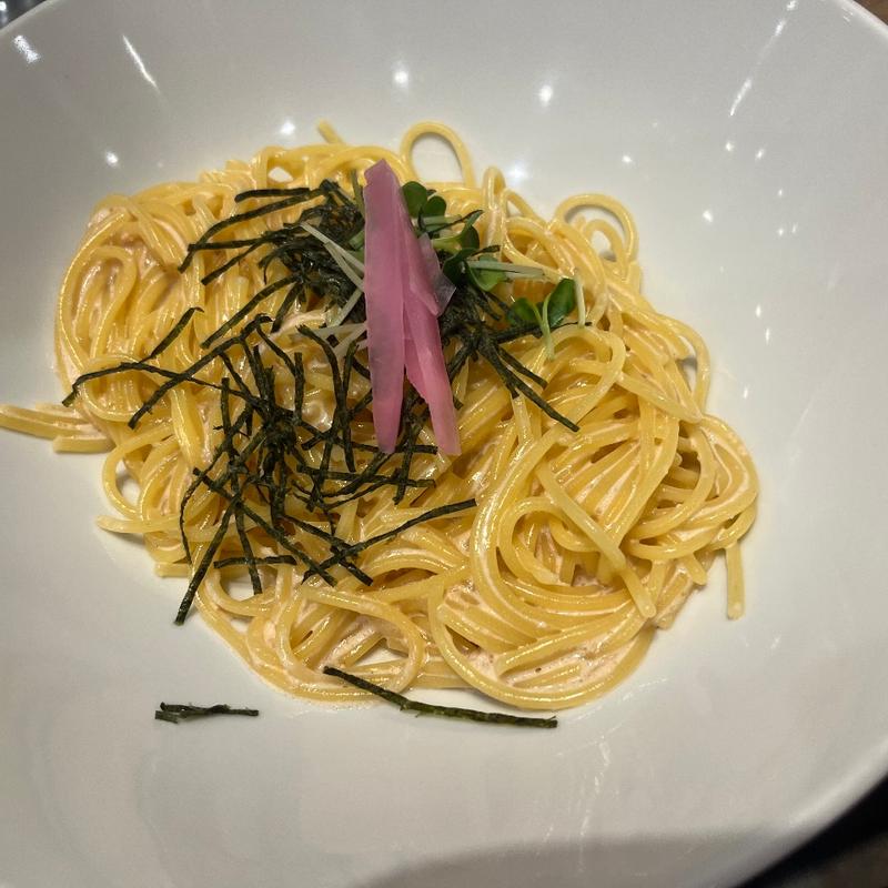 明太子クリームスパゲティ(ポムの樹cafe イオンモール京都桂川店 （ポムノキカフェ）)