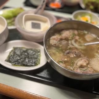 テールスープ定食(冷麺館心斎橋店 (サムギョプサル、もつ鍋、キムチ鍋、テールスープ、韓国料理))
