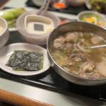 テールスープ定食(冷麺館心斎橋店 (サムギョプサル、もつ鍋、キムチ鍋、テールスープ、韓国料理))