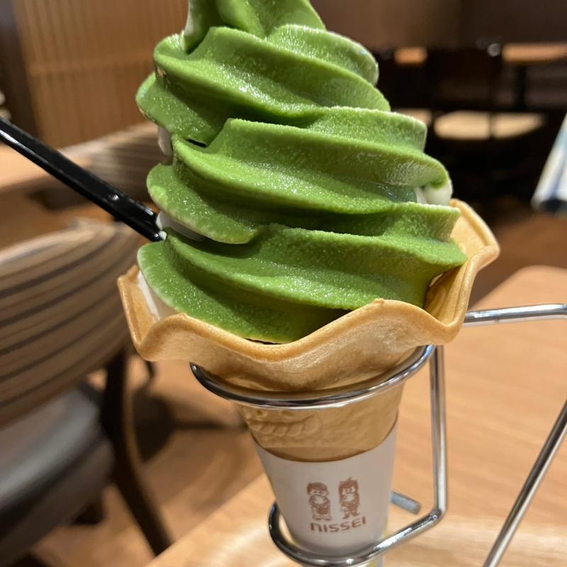 ミックスソフト（抹茶＆バニラ）(京都宇治 茶想もりた園 札幌北広島店)