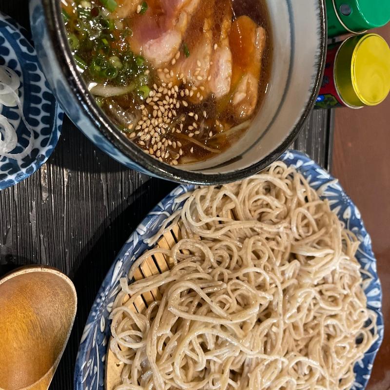 鴨汁つけそば(手打ち蕎麦 太古福)