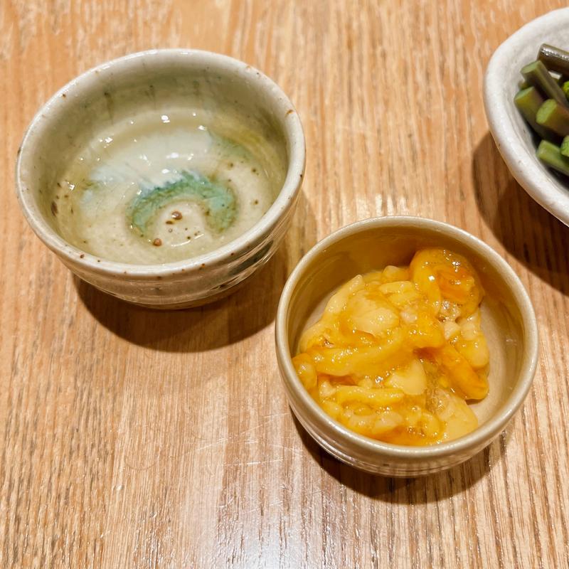 ホヤとこのわた(握り飯 銀香)