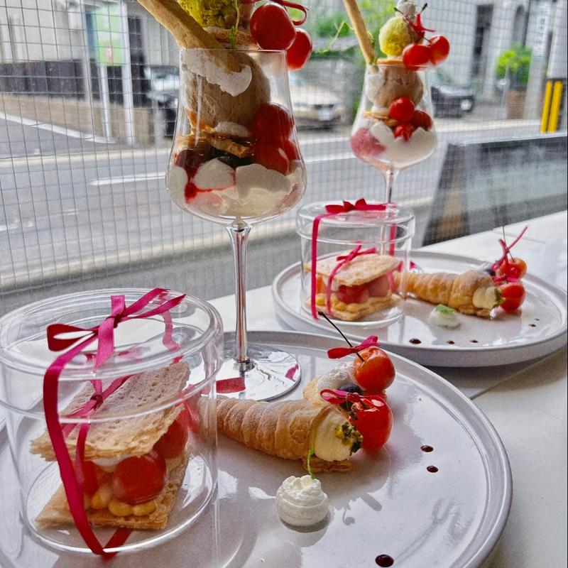 佐藤錦さくらんぼパフェプレート(kobo HOSHINO kakuouzan)