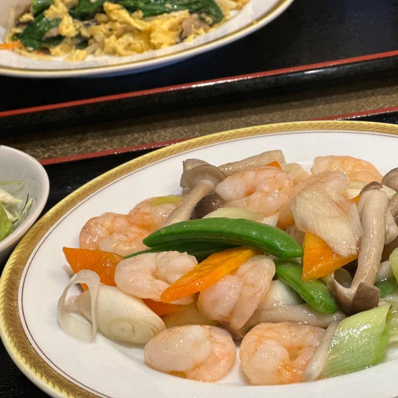 日替り（海老野菜炒め）(上海庭 （シャンハイテイ）)