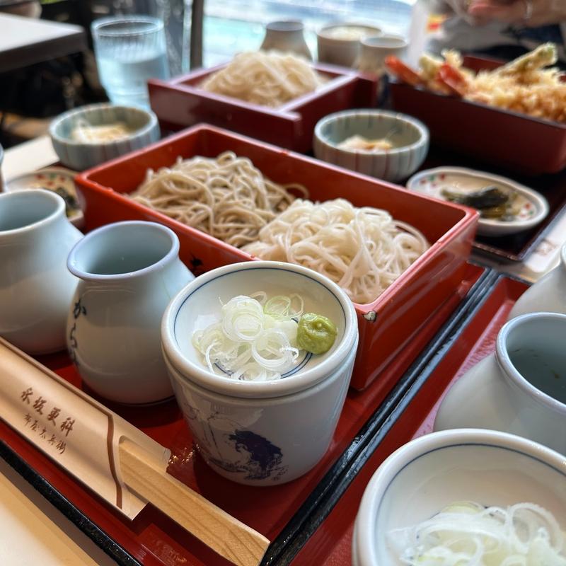 天ぷら蕎麦(永坂更科 布屋太兵衛 東京大丸店)