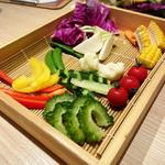 お通し(肉やきとだしと博多うどん中目黒はし田)