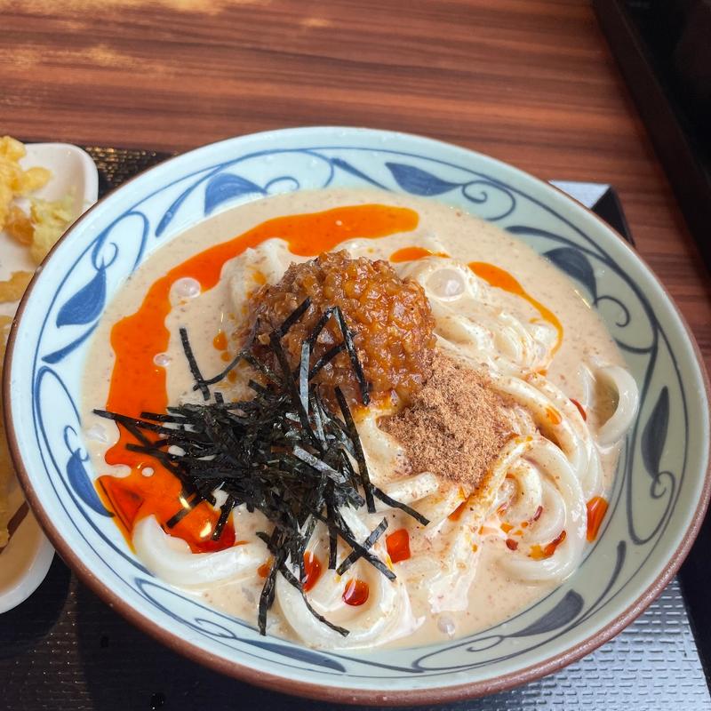 ピリ辛坦々冷やしうどん(丸亀製麺 鹿児島店 )