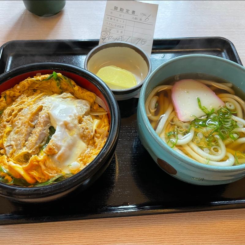 カツ丼セット(北陸そば そば一)