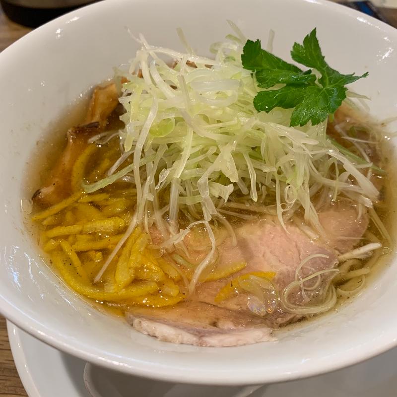 冷やし柚子そば(本町製麺所阿倍野卸売工場　中華そば工房)
