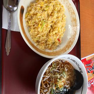 炒飯　たぬき蕎麦定食(山田うどん ひたちなかインター店 )