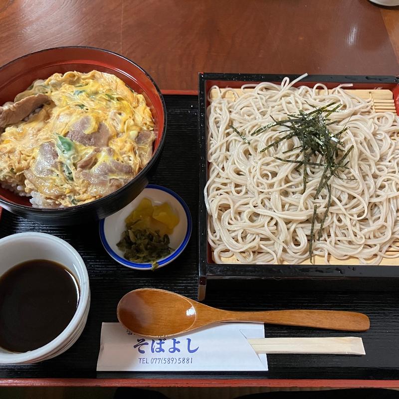 かもとじ丼 そば付き(そばよし )