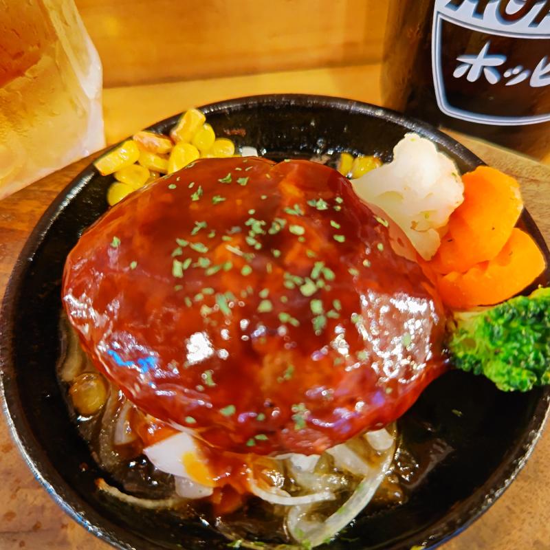 オールビーフハンバーグステーキ(BEEF KICHEN STAND（ビーフキッチンスタンド新杉田）)