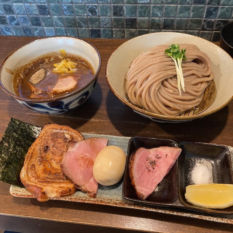 つけ麺並(特製トッピング)(麺屋みつば+クローバー)