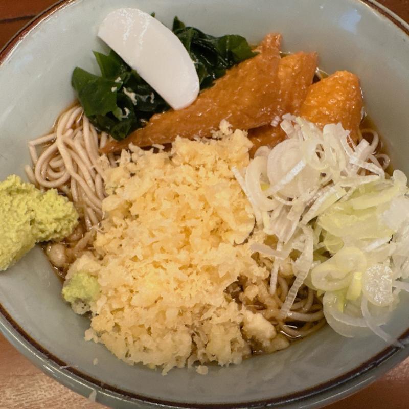 冷やしきつねそば、たぬきトッピング(文殊 馬喰横山店 )