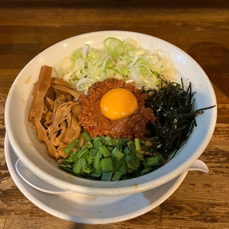 ピリ辛まぜそば(天狗庵)