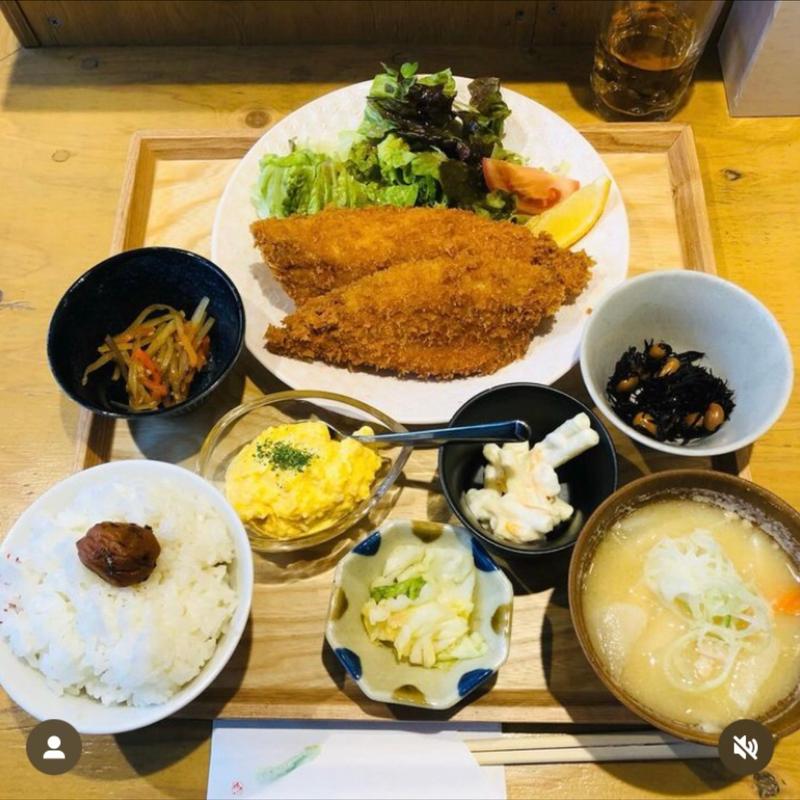 アジフライ定食(Hareya食堂)
