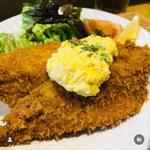 アジフライ_アジフライ定食(Hareya食堂)
