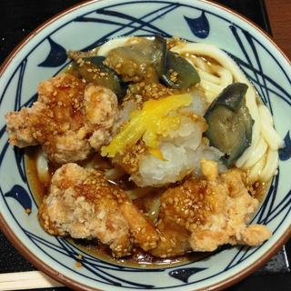 鬼おろし鶏からぶっかけうどん(並)(丸亀製麺 仙台東口店 )