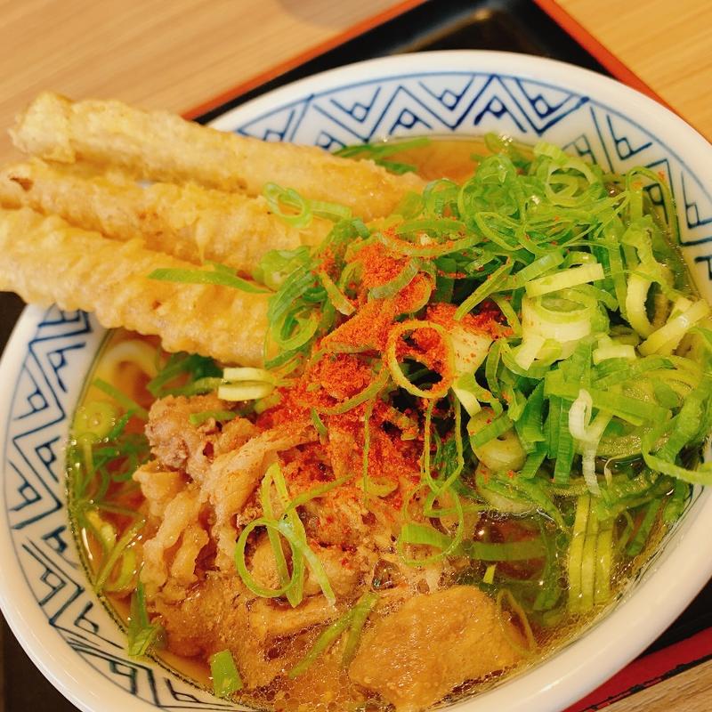 肉ごぼう天うどん(どんどん 長門南口店 )