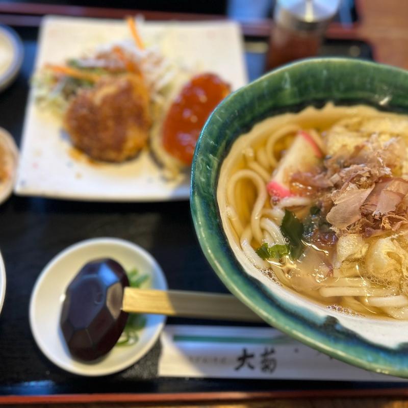 うどんランチ(夢み茶屋 麺処 大菊)