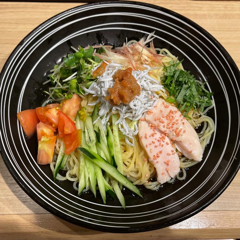 南高梅の青じそ冷やし中華(和歌山らーめん きのかわ軒)