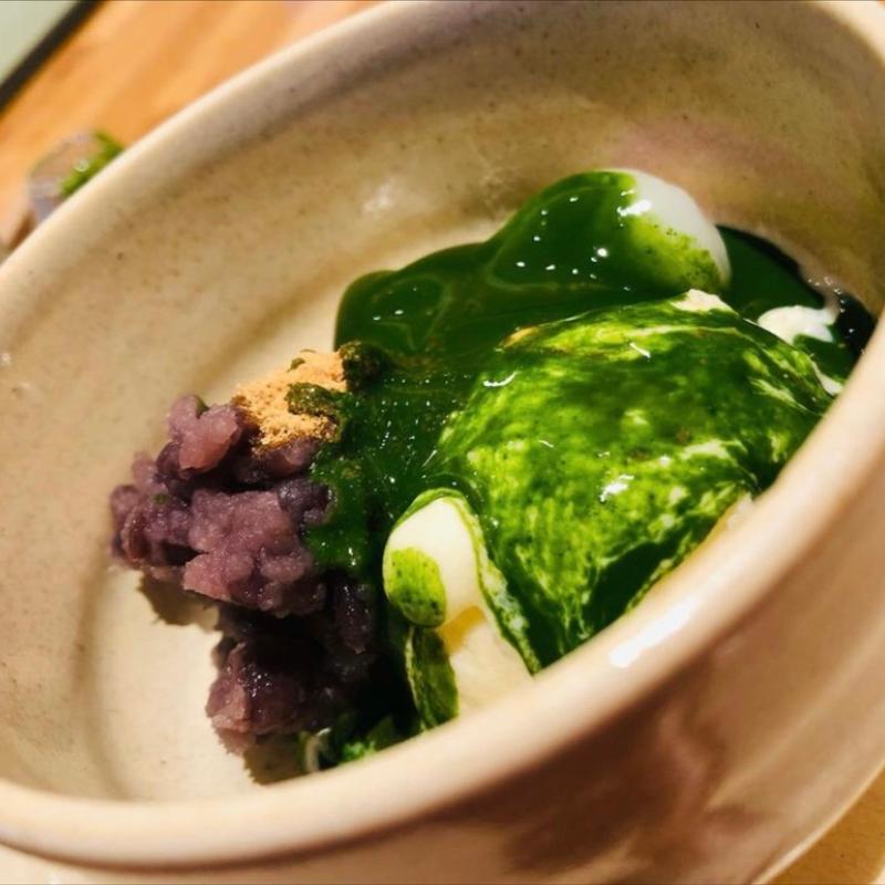 濃茶アフォガート　(仙巌園茶寮)