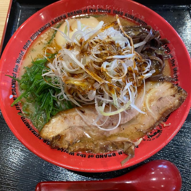 ピリ辛ネギラーメン(味千拉麺 松山谷町店)