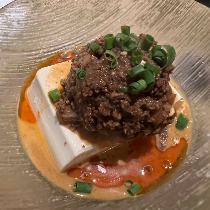 和牛坦々やっこ(大井町銭場精肉店)