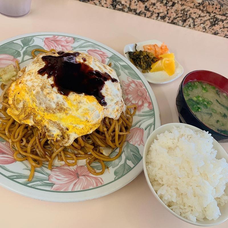 焼きそば定食(ほんだ)