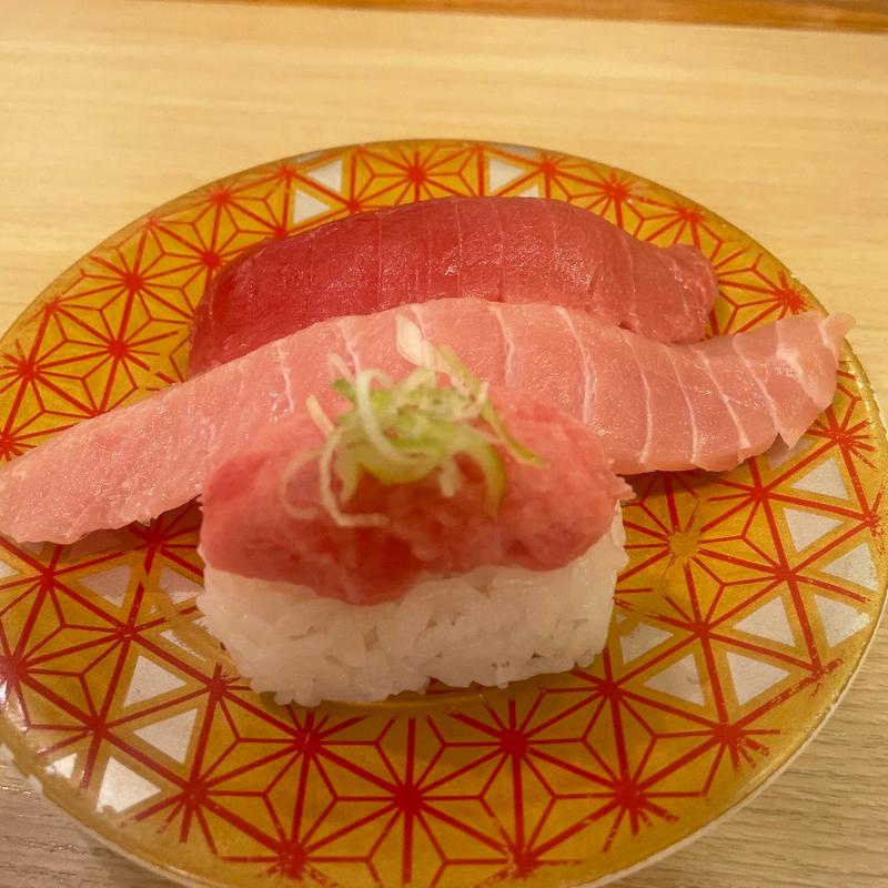 マグロ3種盛り(回転寿し トリトン 東京スカイツリータウン・ソラマチ店)