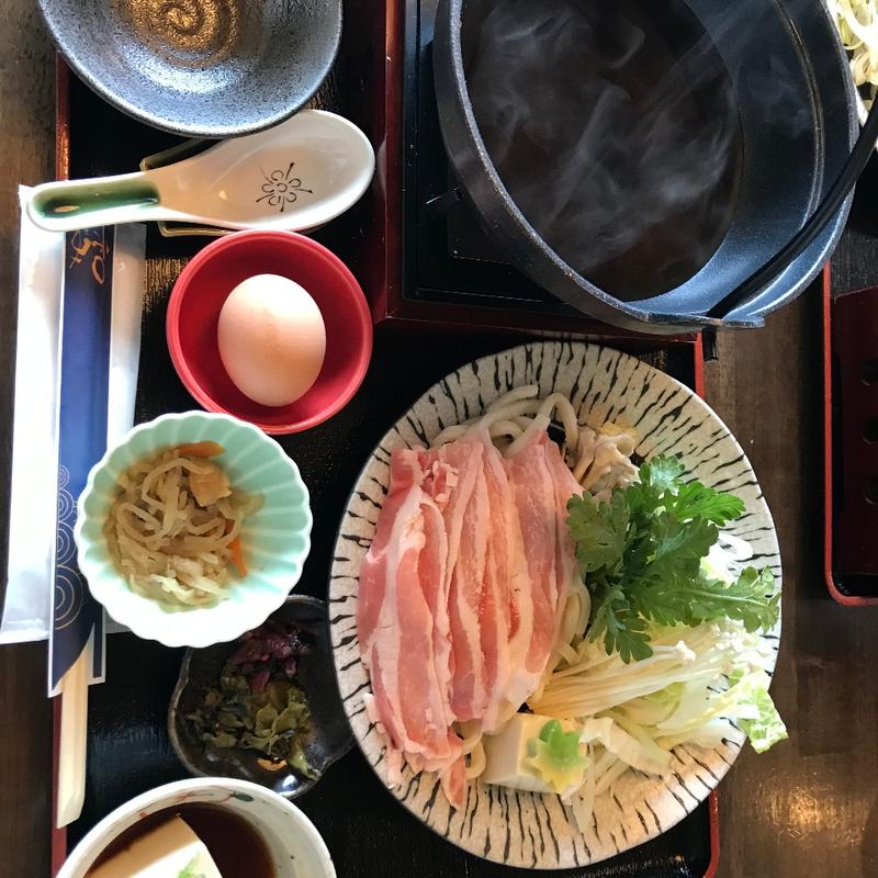 幻の豚すき焼き風和膳(山中湖 和食 和み)