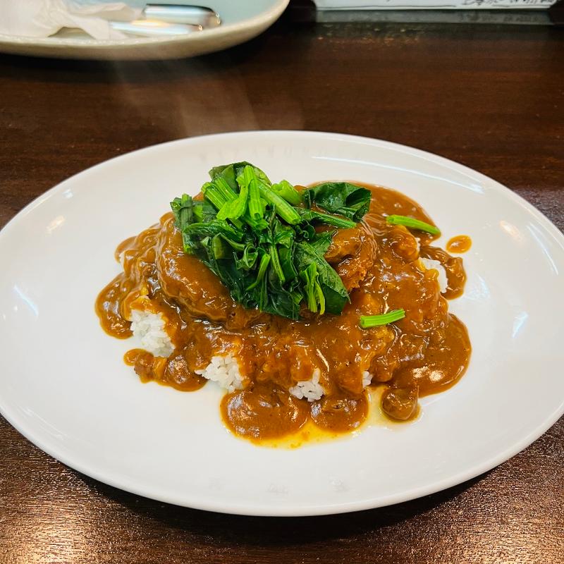 手作りミンチカツカレー(上等カレー 天神橋店)